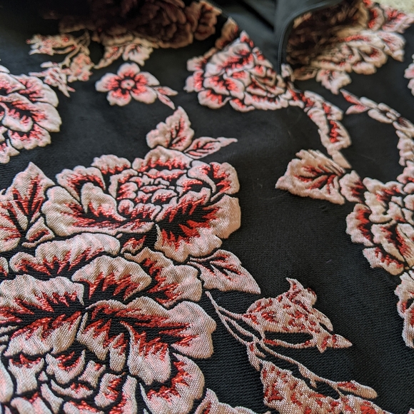 ASOS Petite Strapless Jaquard Mini Dress - Picture 3 of 5